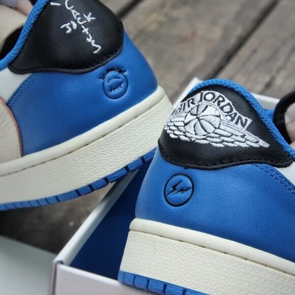 Size 11 Jordan 1 Retro x Fragment Design x Travis Scott Low PreOwned No Box